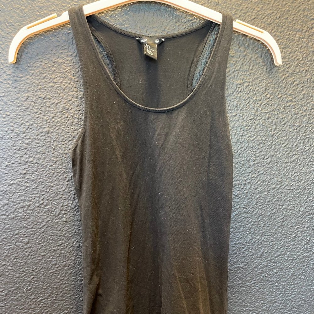 Black tank top